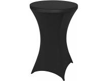 image of Spandex Poseur Table stretch Cover Cocktail Tablecloth Ø 60 cm 4 legs (black)